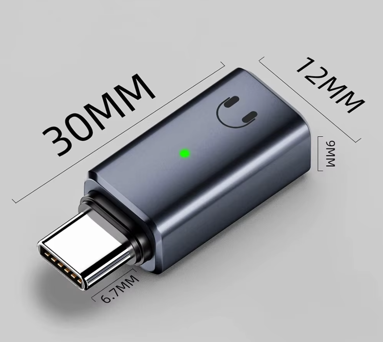 Type-C to iOS Headphone Audio Adapter – USB-C Male to Lightning Female Connector for iPhone 16/15, iPad, Samsung | Earphone Converter