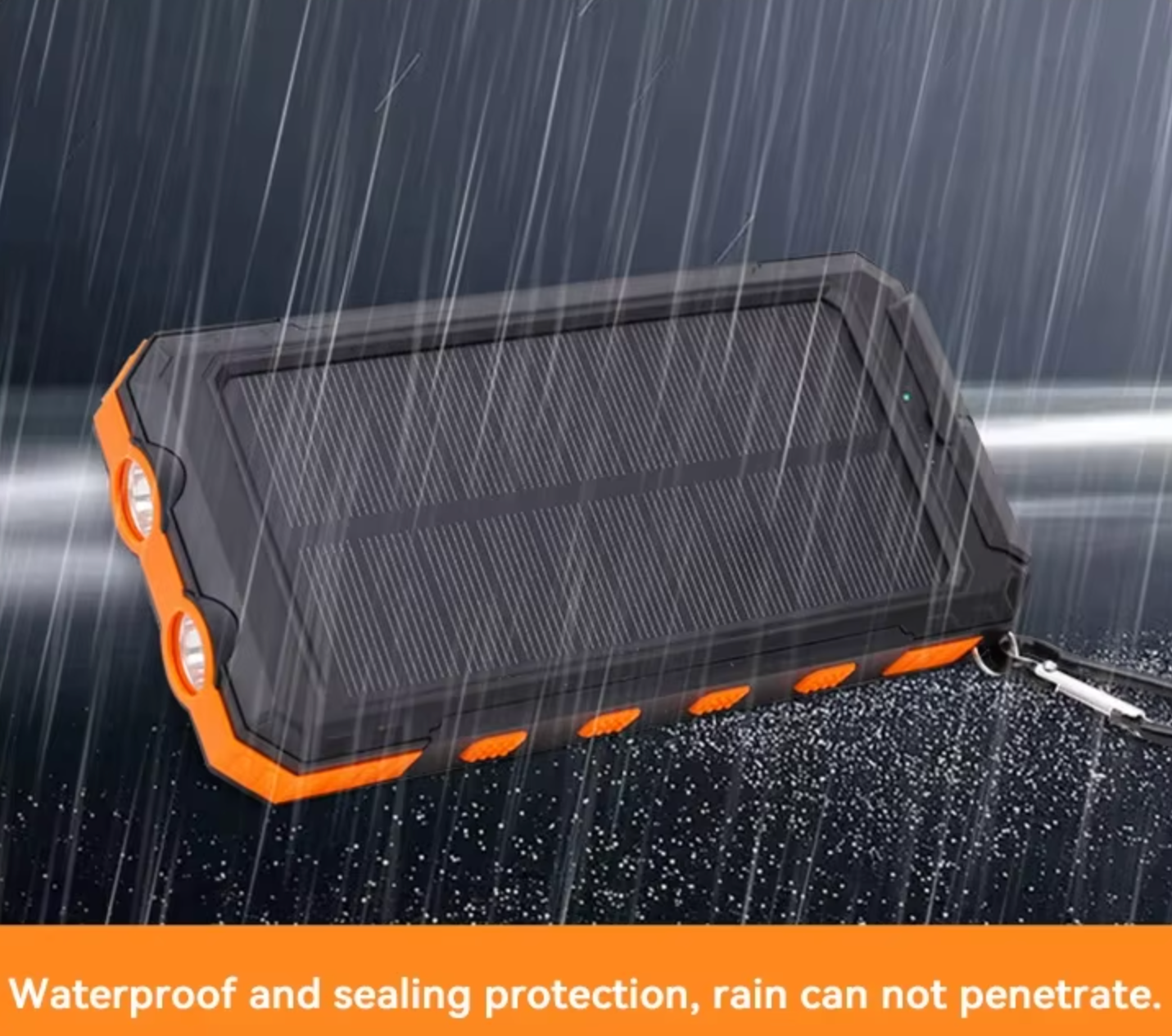 Xiaomi 20000mAh Solar Power Bank – Portable USB Charger with Compass & Light for iPhone, Android, Tablets USB-A & USB-C Fast Charging