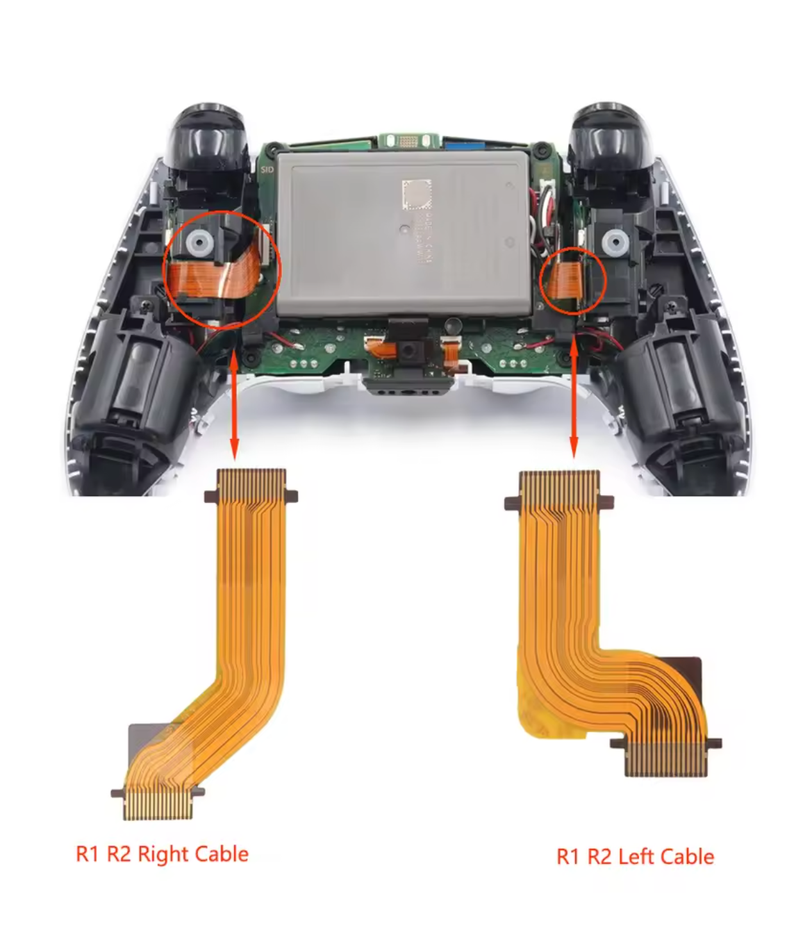 R2 L2 L1 R1 Flex Cable for PS5 Controller โ Adaptive Trigger Ribbon Replacement for Left & Right Side (DualSense Repair Part)