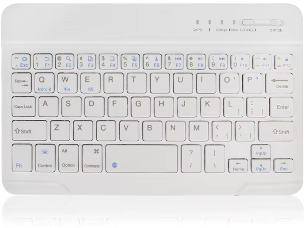Bluetooth Draadloos Mini Toetsenbord – Voor Laptop, Tablet, iPad & Telefoon | Oplaadbaar Gaming Keyboard – Android, iOS & Windows