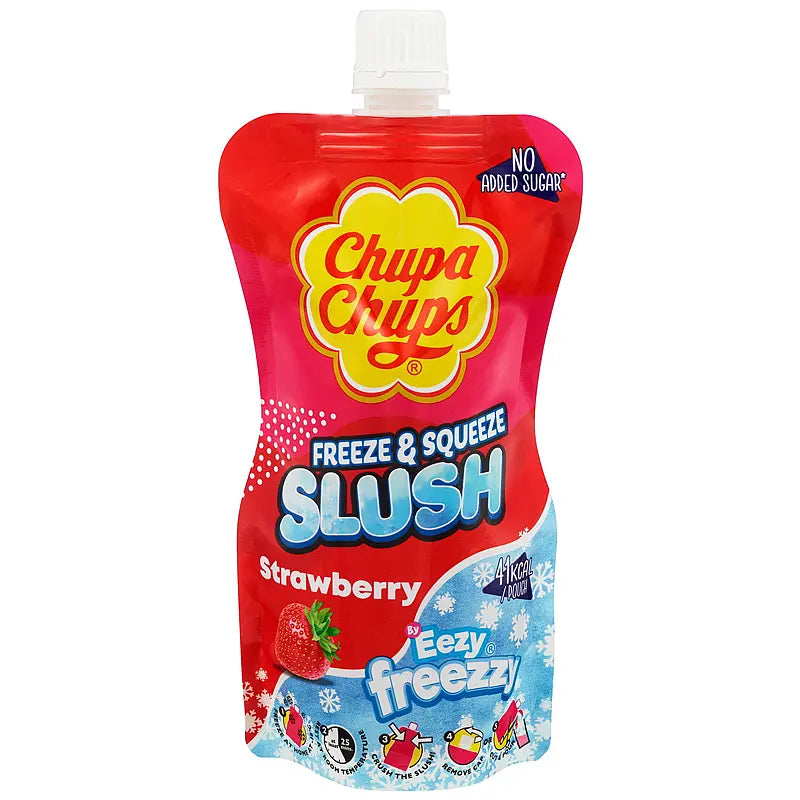 Chupa Chups Aardbeien Slush Zakjes 250ml