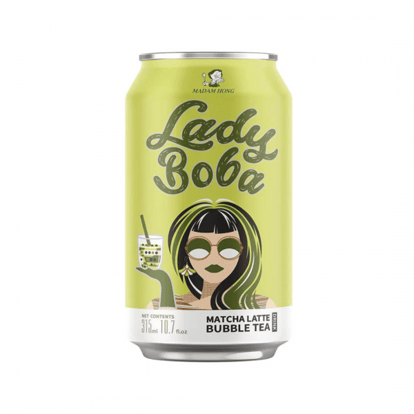 Madam Hong Lady Boba Matcha Latte Bubble Tea 320ml