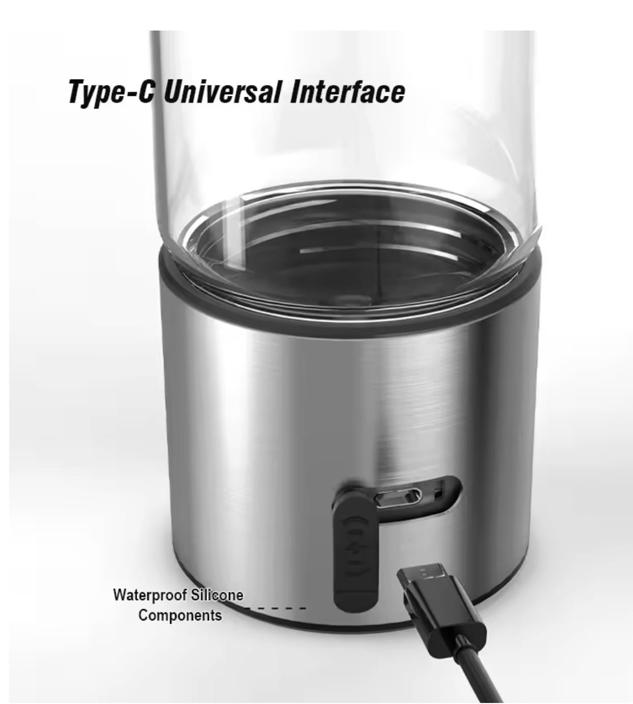 Daikin Draagbare Waterstofwatergeneratorfles SPE + PEM Ionizer met Dubbele Kamer & PPB-Tijdweergave – Elektrolytisch Alkalisch Waterapparaat van FixHub