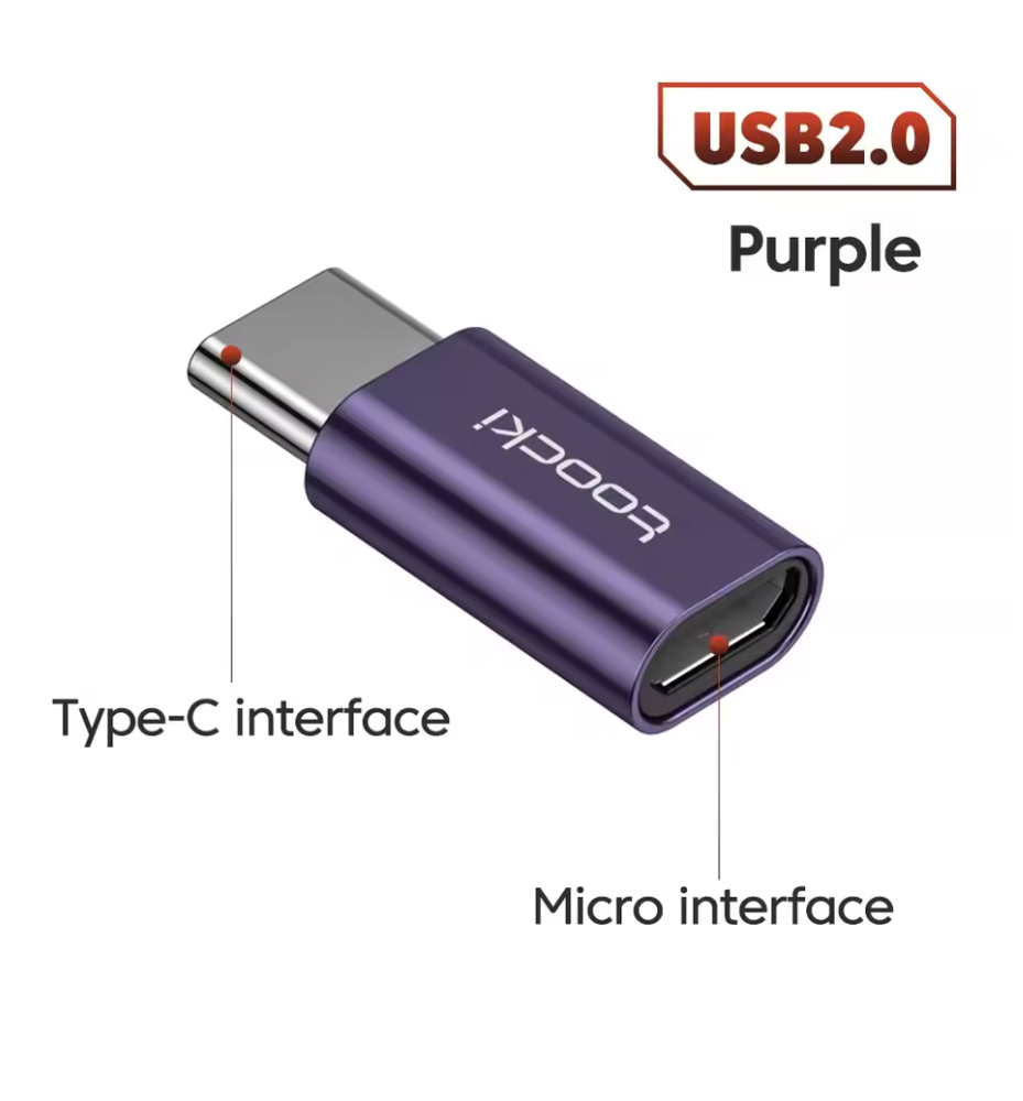 Beku OTG USB 3.0 to Type-C Adapter – Micro USB to Type-C Male to USB 2.0 Female OTG Connector | FixHub