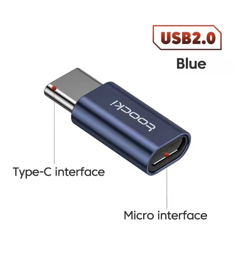 Beku OTG USB 3.0 to Type-C Adapter – Micro USB to Type-C Male to USB 2.0 Female OTG Connector | FixHub