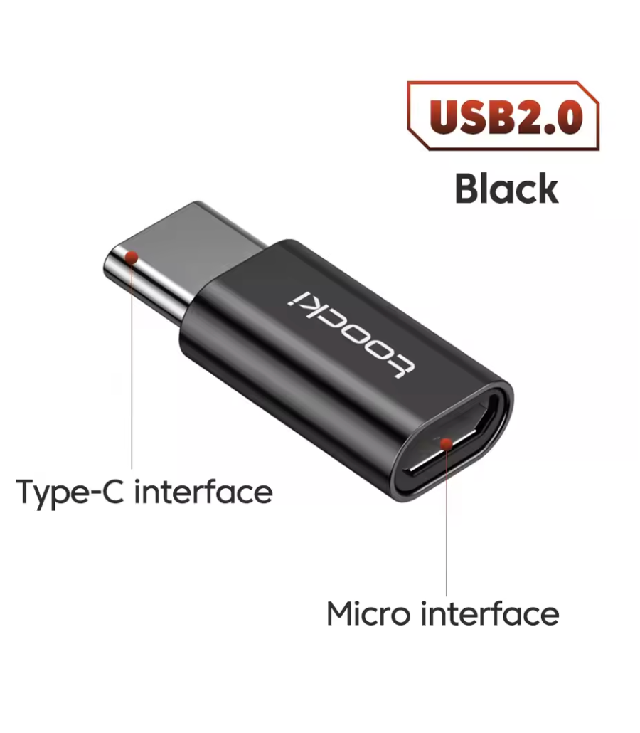 Beku OTG USB 3.0 to Type-C Adapter – Micro USB to Type-C Male to USB 2.0 Female OTG Connector | FixHub