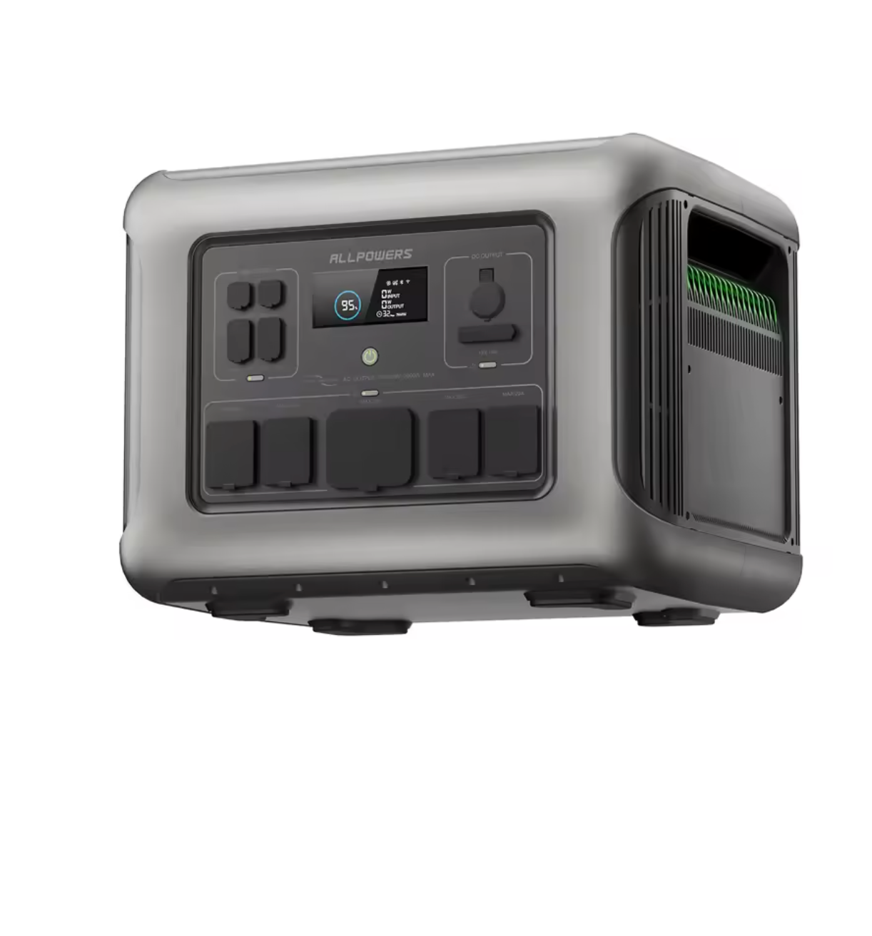 Eco ALLPOWERS R600 Portable Power Station – 299Wh Solar Generator, 600W AC Output, LiFePO4 Battery, Fast Charging & UPS Backup