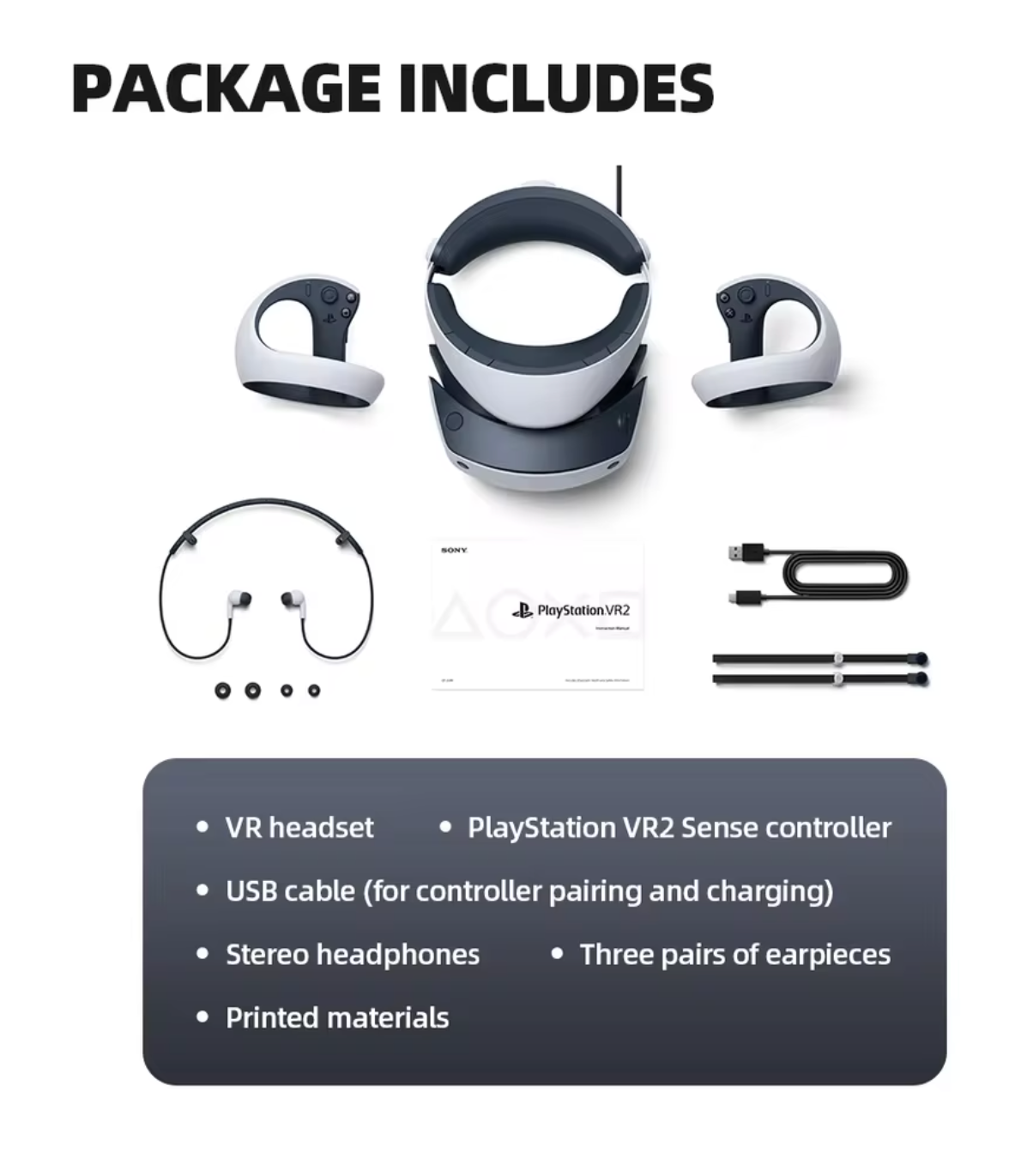 Sony PlayStation VR2 (PS VR2) – Virtual Reality Headset for PS5 with OLED Display & 3D Immersion
