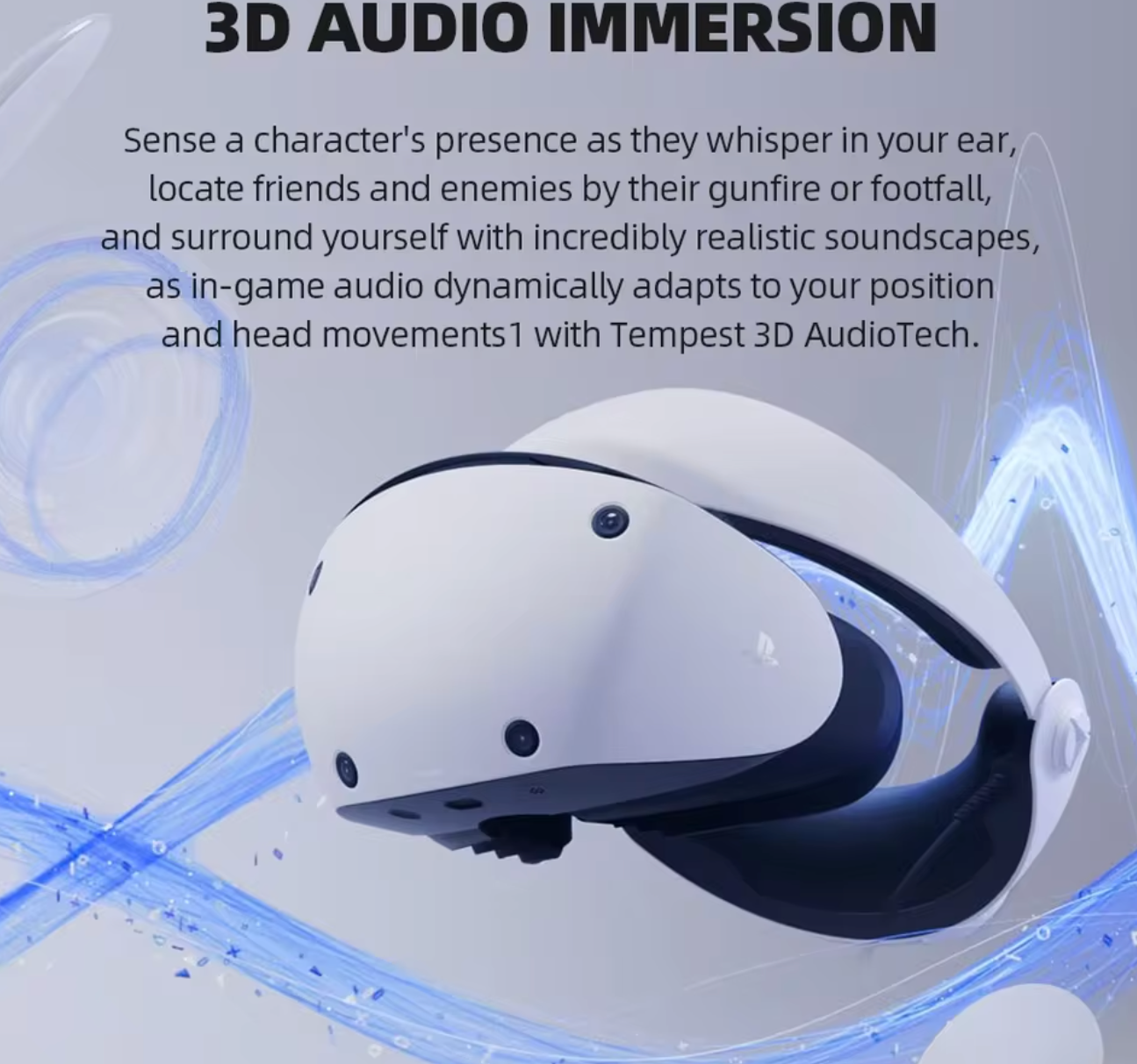 Sony PlayStation VR2 (PS VR2) – Virtual Reality Headset for PS5 with OLED Display & 3D Immersion