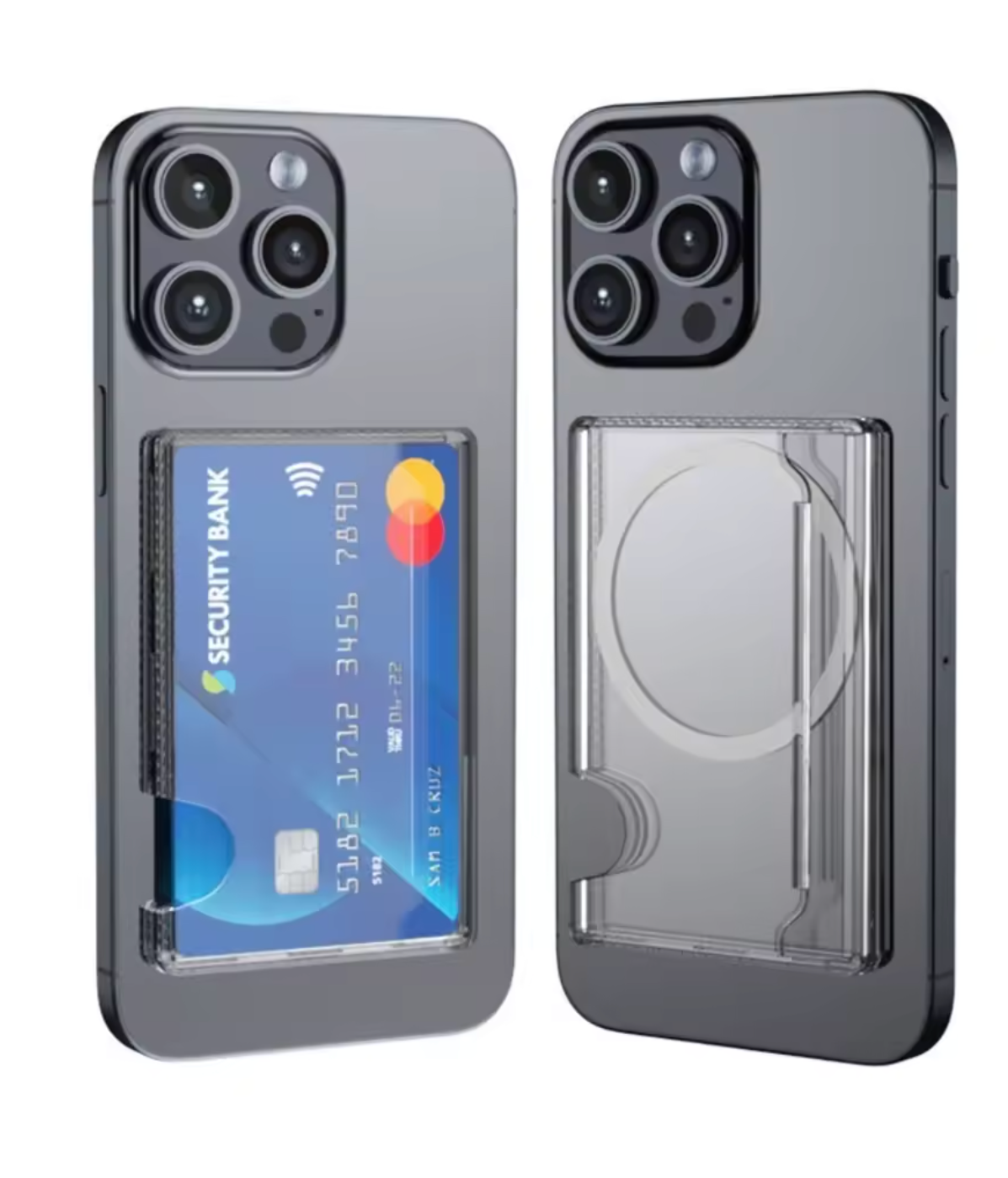 Magsafe Magnetic Transparent Card Holder for iPhone & Samsung