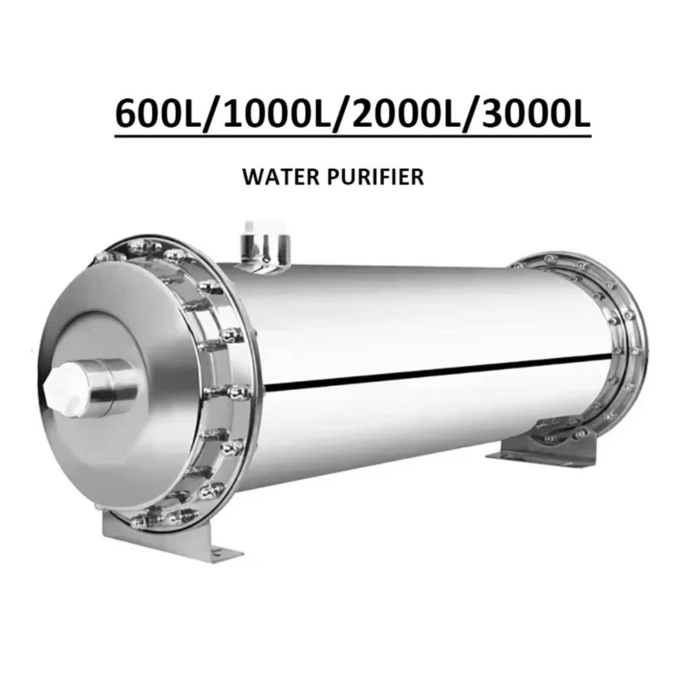 Water Purifier PVDF 0.01 Micron Ultrafiltratie Systeem met Roestvrijstalen (RVS) Hele Huis Waterfiltersysteem 600L tot 3000L Capaciteit