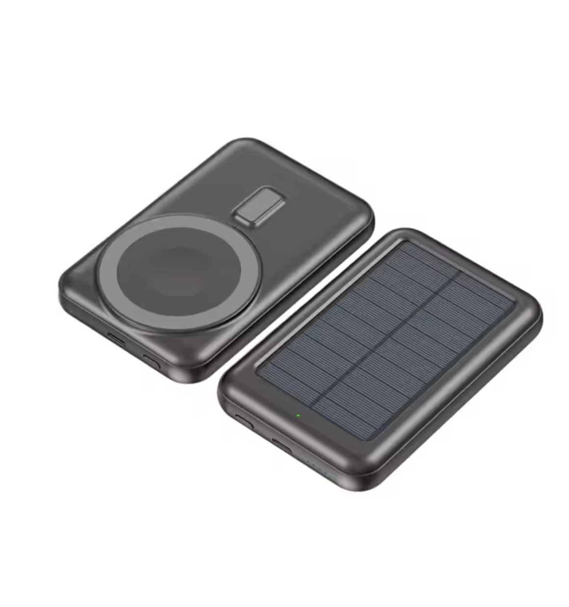 20,000mAh Magnetic Wireless Solar Power Bank – Fast Charging Portable Charger with USB & Type-C