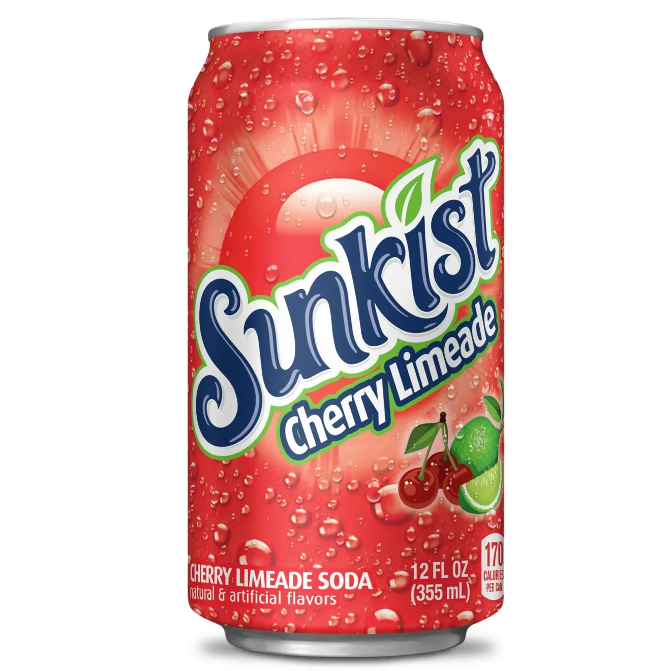 Sunkist Cherry Limeade Soda 355ml