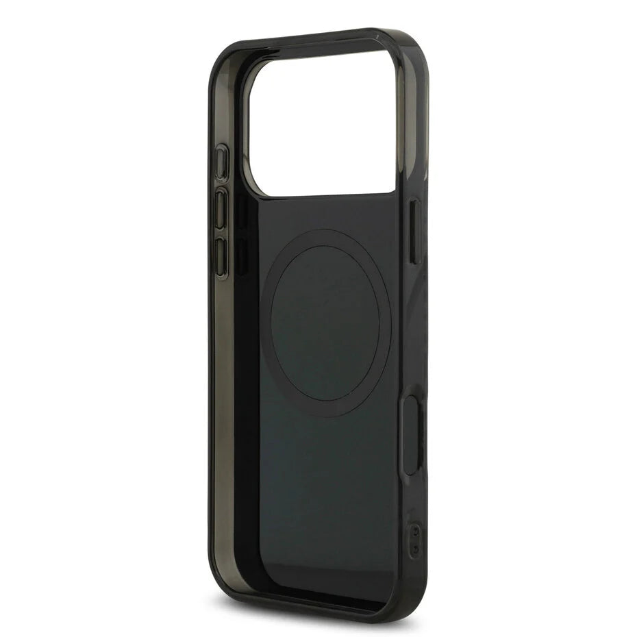 AMG iPhone 17 Pro Max Backcover Hoesje – MagSafe Compatible – Double Layer Shockproof Case – Yellow Line Edition