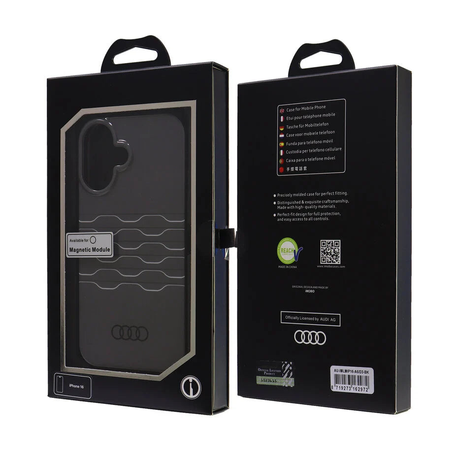 Audi iPhone 16 Back cover case IML A6 Black