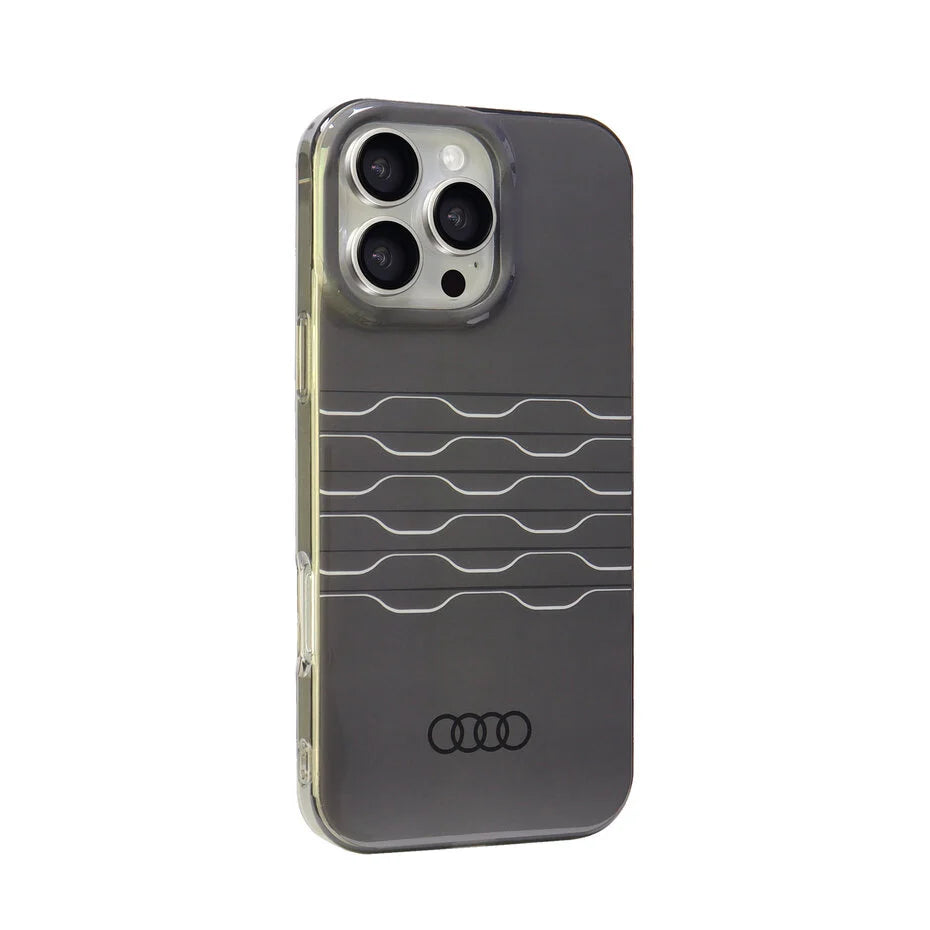 Audi iPhone 16 Achterkant hoesje IML A6 Zwart