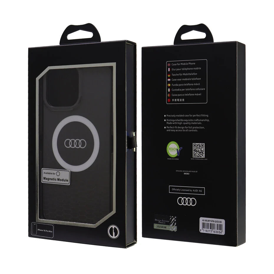 Audi IML Q5 iPhone 16 Pro Max Backcover hoesje Zwart