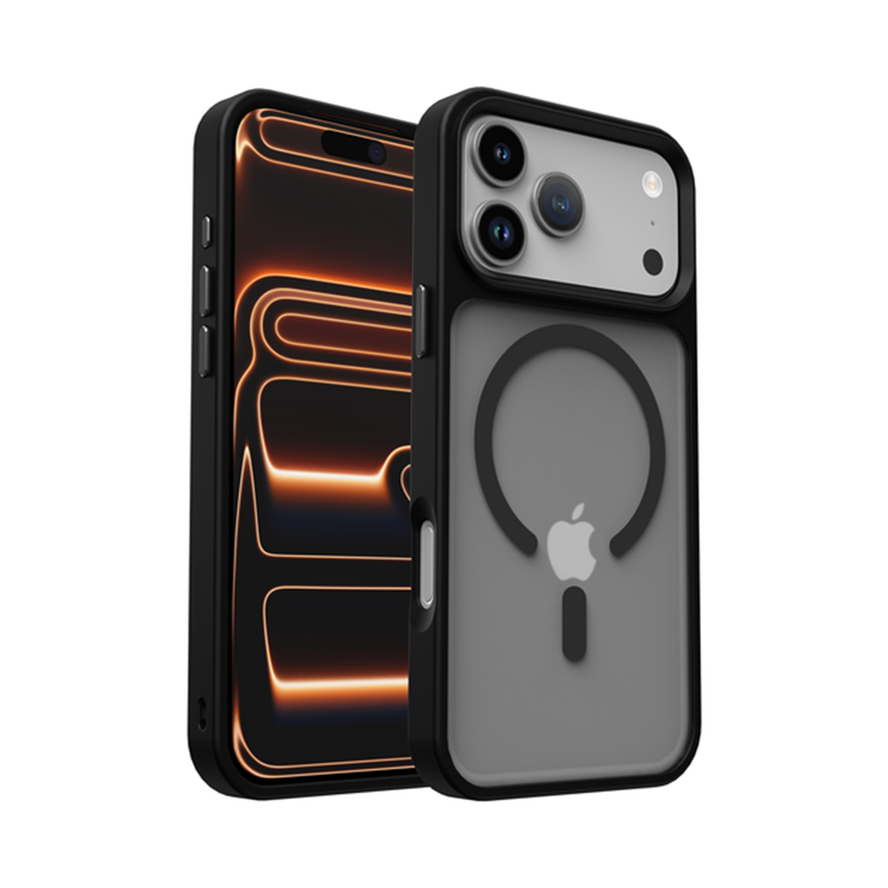 Defender iPhone 17 Pro Max Hoesje met MagSafe Back Cover Matte Zwart