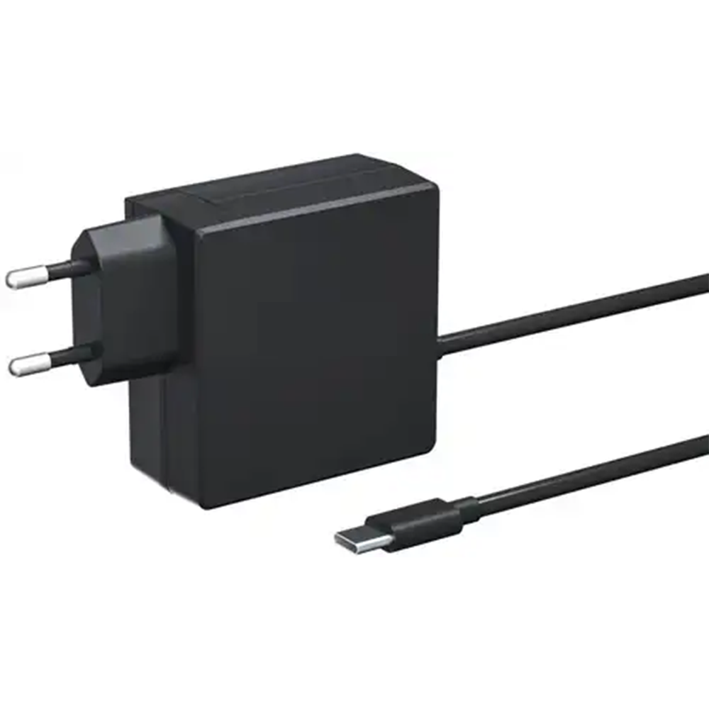 65W Super Fast USB-C Home Charger - Krachtige Snellader met 2M Kabel Zwart – Geschikt voor Laptop, Telefoon & Tablet