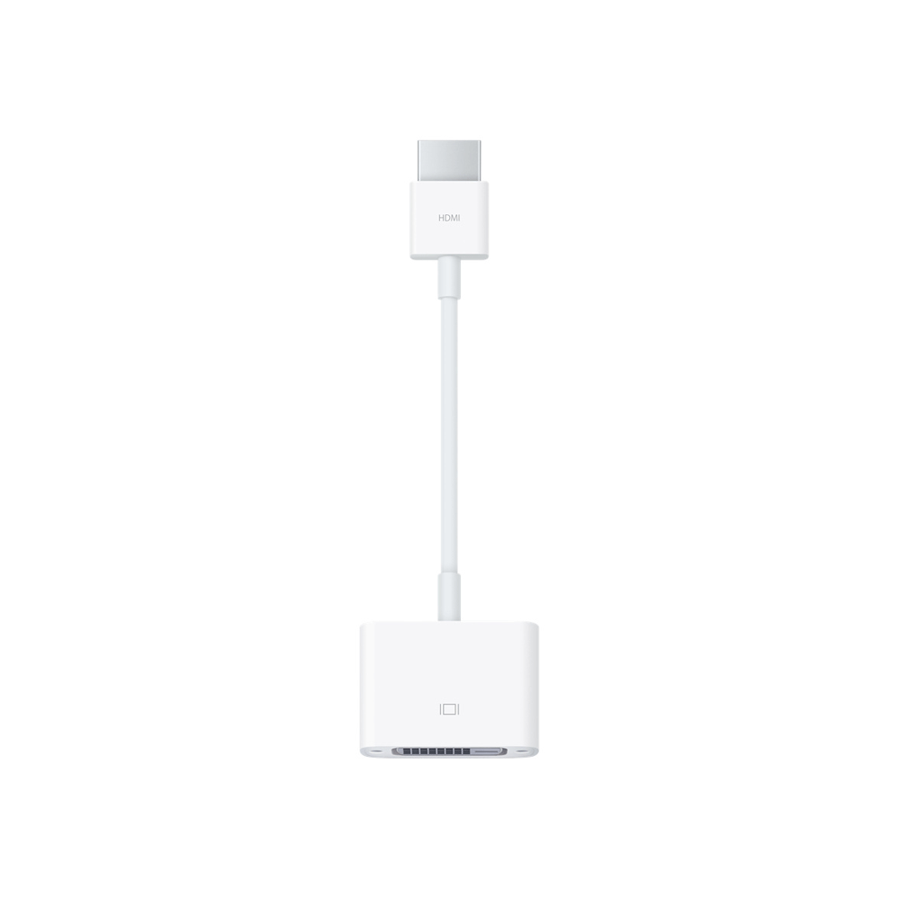 Originele Apple HDMI naar DVI adapter in wit. Verbind Mac, Apple TV & laptops met DVI-displays