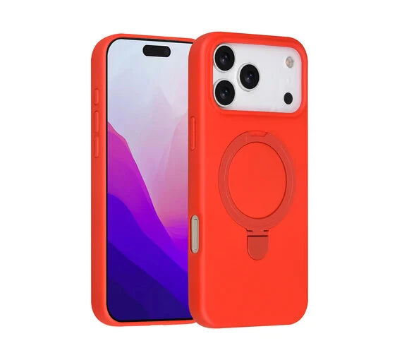 Promize iPhone 17 Pro Max Backcover Hoesje – MagSafe Compatible Shockproof Case met Ring Stand Hanger & Versterkte Randen