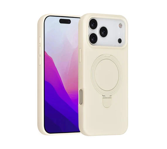 Promize iPhone 17 Pro Max Backcover Hoesje – MagSafe Compatible Shockproof Case met Ring Stand Hanger & Versterkte Randen