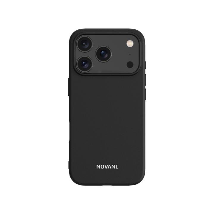 NOVANL Midnight Black TPU Backcover Hoesje voor iPhone 17 Pro Max – Slank, Schokbestendig, Gripvast & Draadloos Laden Compatibel