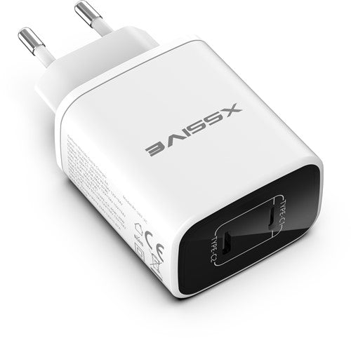 Dubbele USB-C-adapter GaN 67W PD-snellader